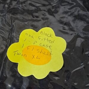 Black Twin XL Sheet Set - Solid Black Bedding